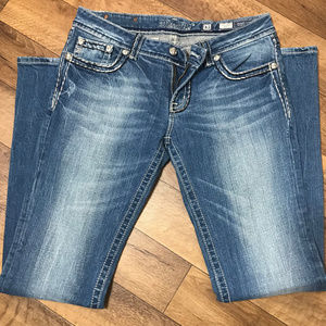 Miss Me Womens Size 31 Embellished Boot Cut Jeans